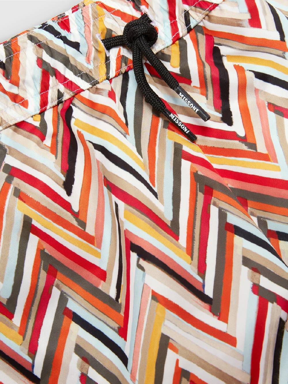 Missoni Boxer mare con pattern zig zag e logo Consegna Veloce