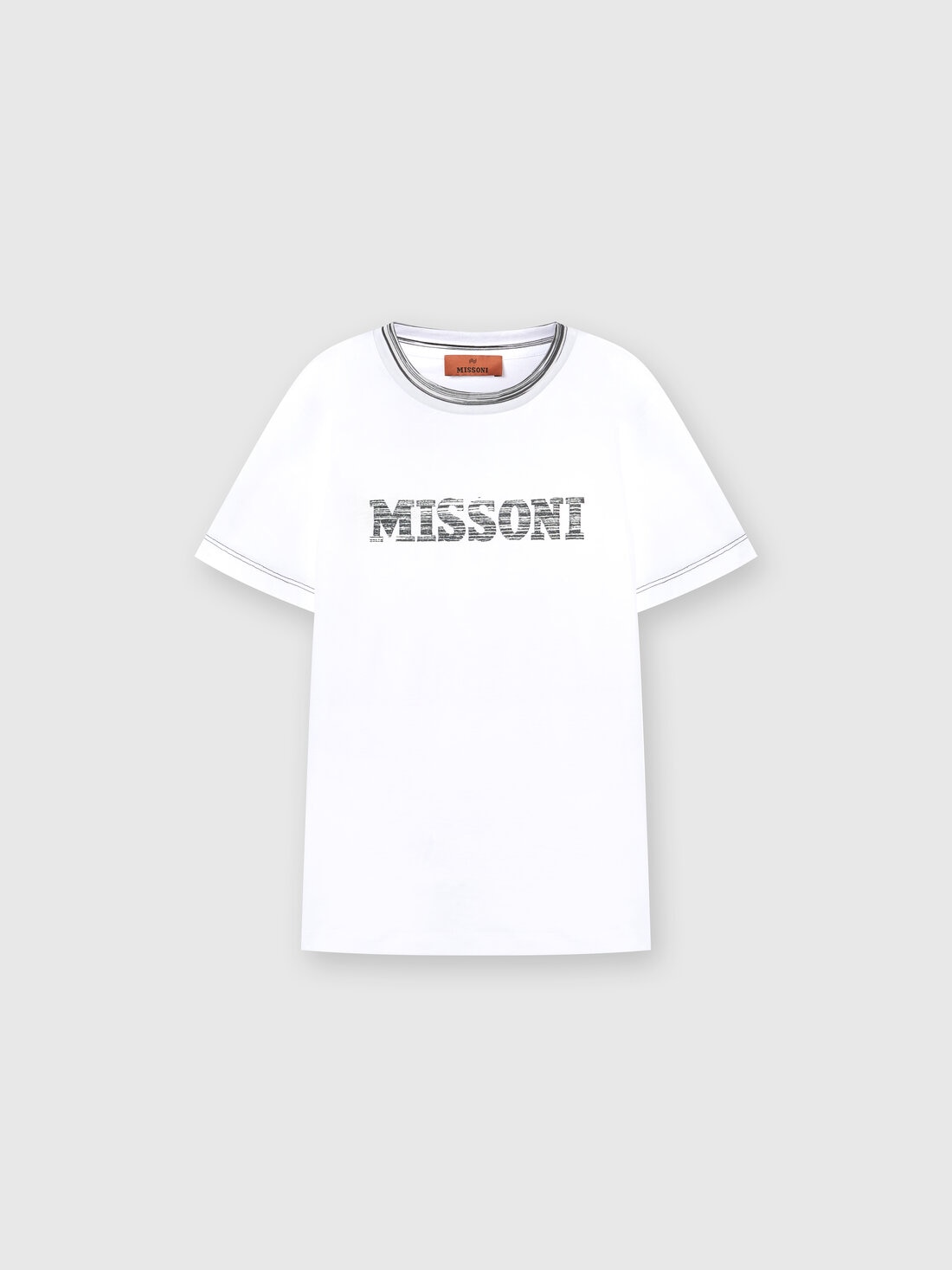 Missoni T-shirt in jersey di cotone con logo Fino Al -60%