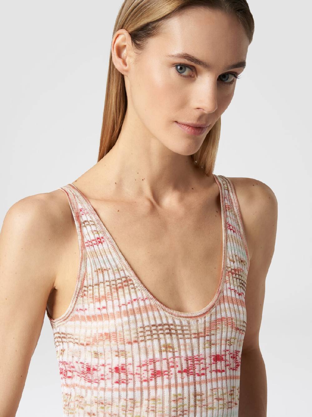 Missoni Abito lungo a costine in viscosa fiammata Saldi Di Fabbrica