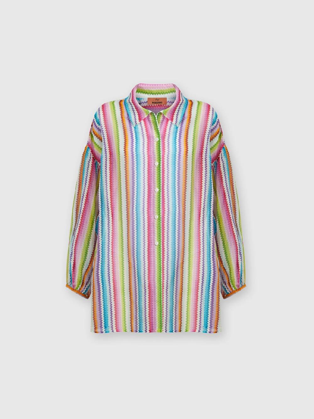 Missoni Camicia oversize in seta e cotone stampata Negozio
