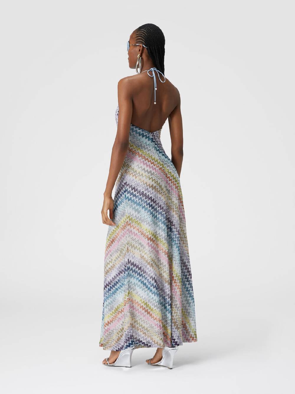 Missoni Slip dress con laccetto sul collo e applicazioni in perle 2025