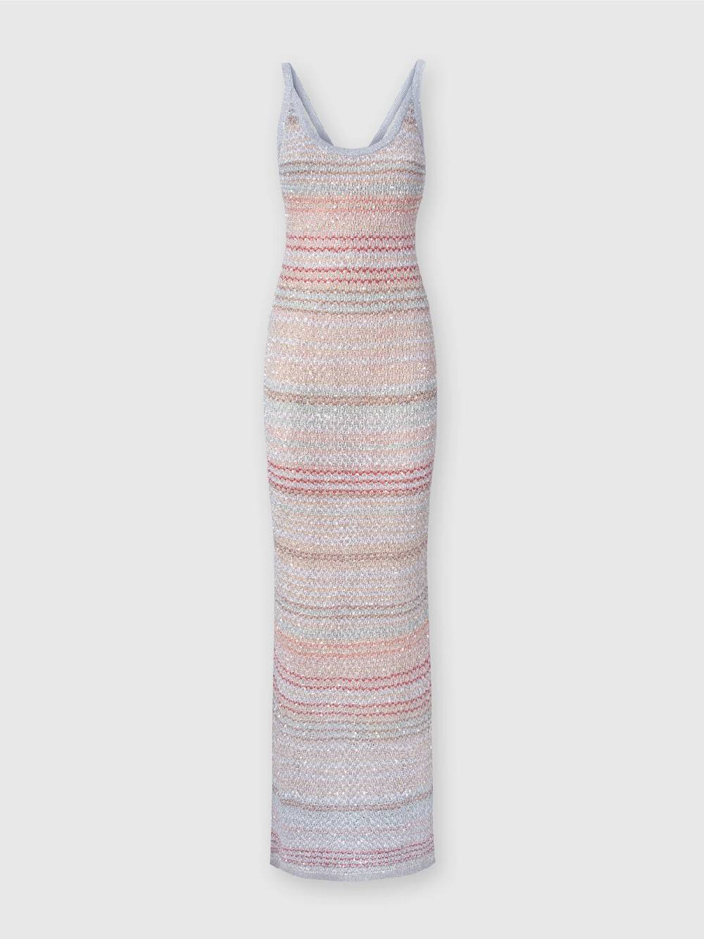 Missoni Abito lungo in maglia zig zag con trama effetto uncinetto Promozione