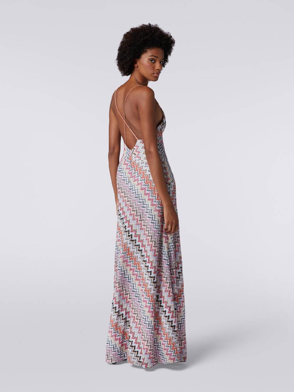 Missoni Abito lungo in misto viscosa patchwork con lurex Soddisfazione Garantita