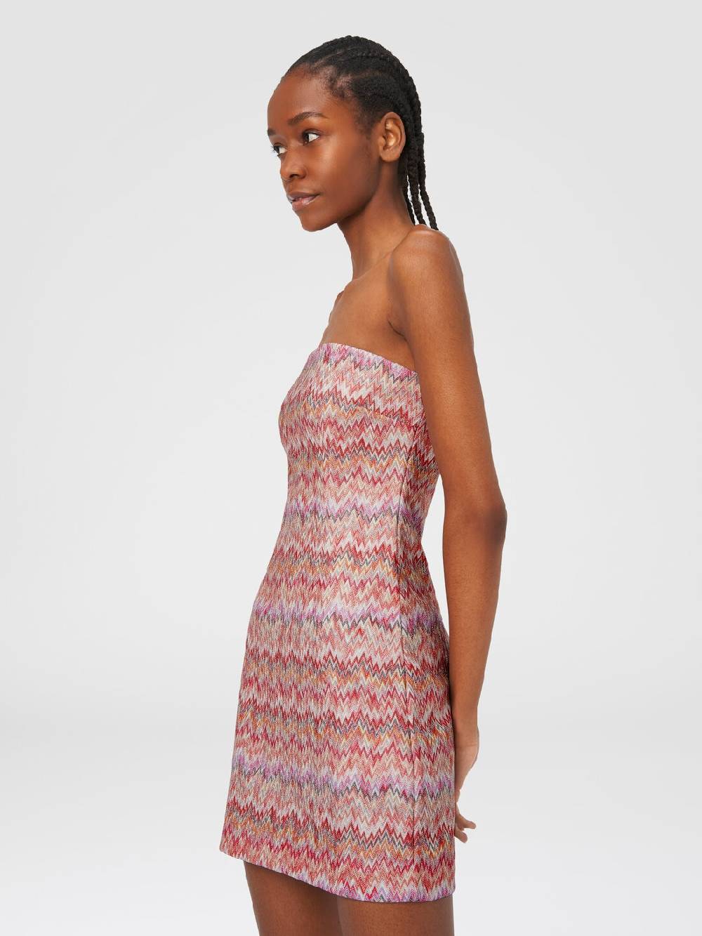 Missoni Mini-abito in viscosa lamé chevron Qualità Garantita