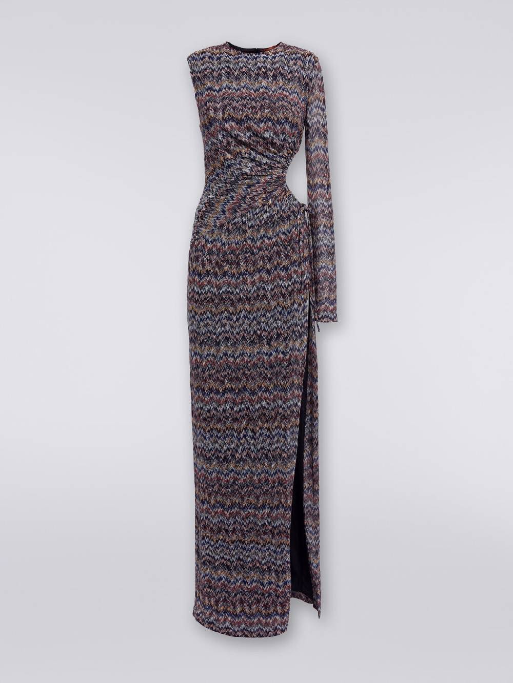 Missoni Abito lungo monospalla con dettaglio cut-out e spacco Negozi Online