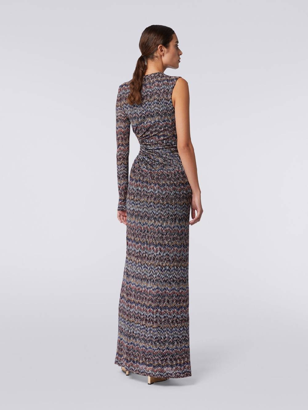 Missoni Abito lungo monospalla con dettaglio cut-out e spacco Negozi Online