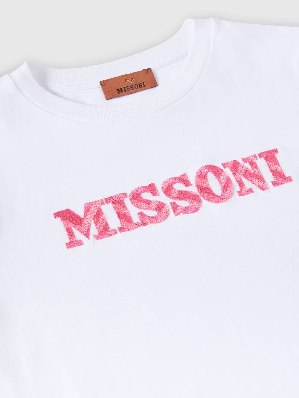 Missoni T-shirt a maniche corte in cotone con scritta logo Sconto