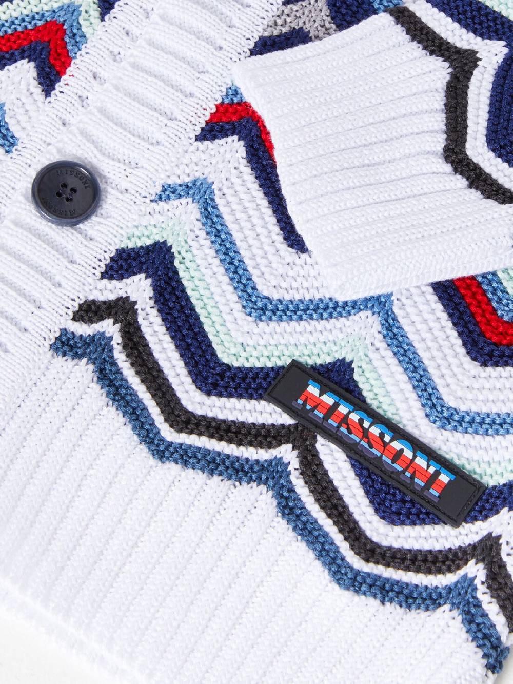 Missoni Cardigan in maglia di cotone chevron Offerta
