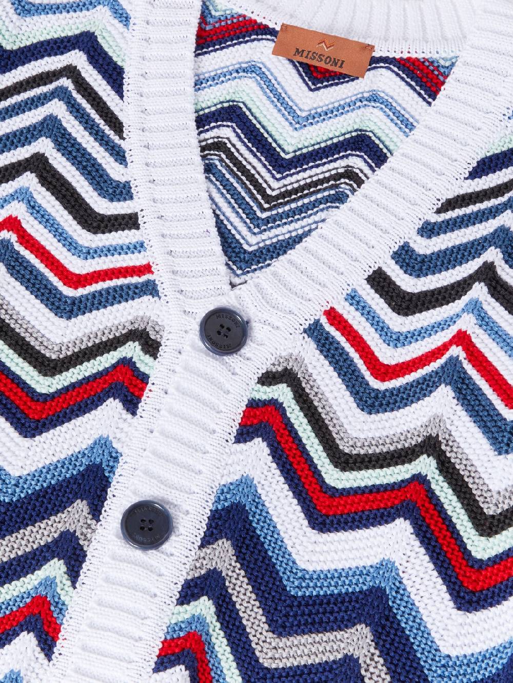 Missoni Cardigan in maglia di cotone chevron Offerta