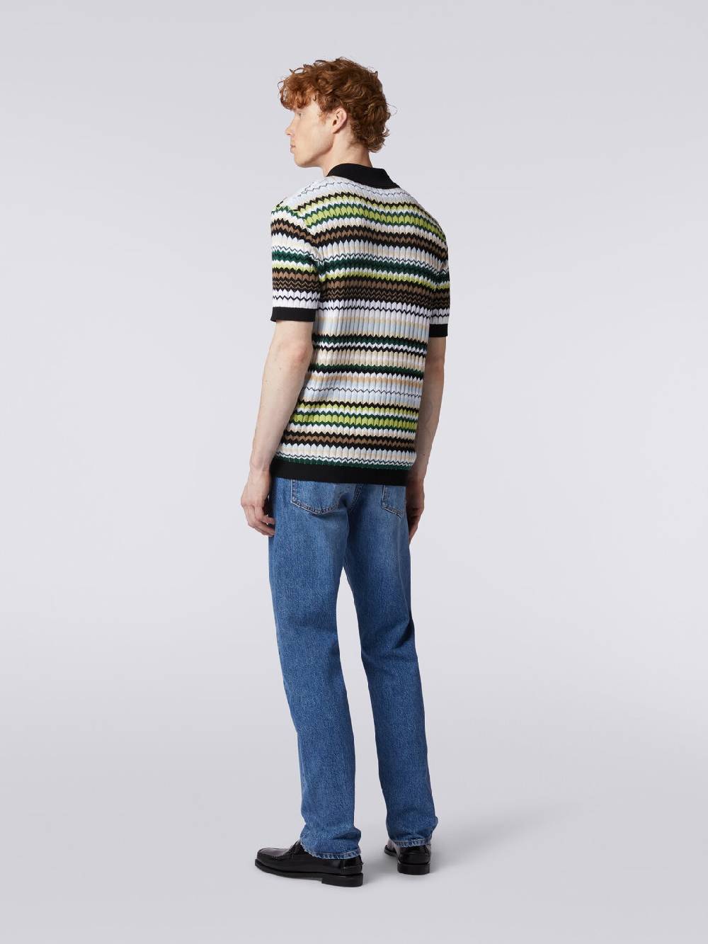 Missoni Cinque tasche in denim con inserto zig zag In Vendita