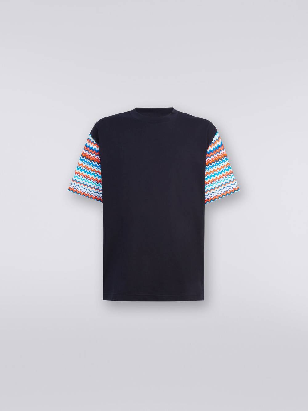 Missoni T-shirt oversize in cotone con inserti zig zag Saldi