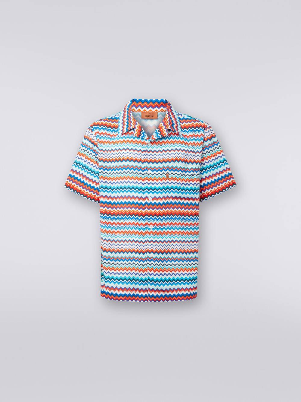 Missoni Camicia a maniche corte modello bowling in viscosa zig zag Hotsell
