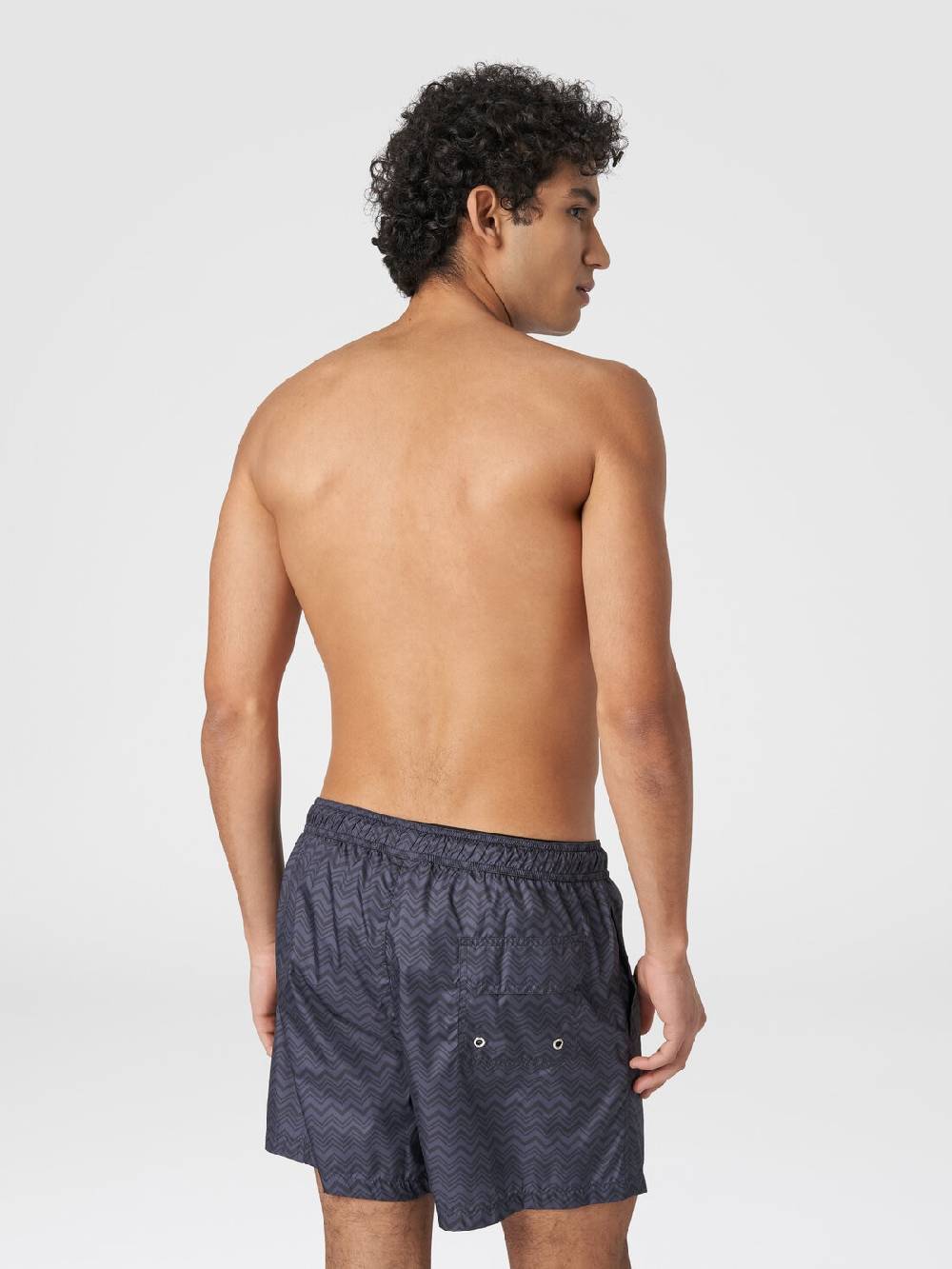 Missoni Boxer mare con stampa zig zag tonale Vendita Calda