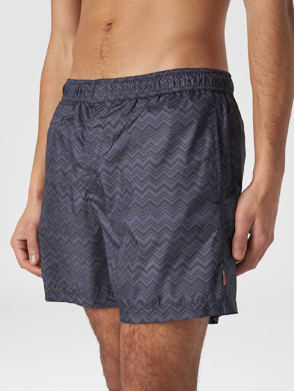 Missoni Boxer mare con stampa zig zag tonale Vendita Calda