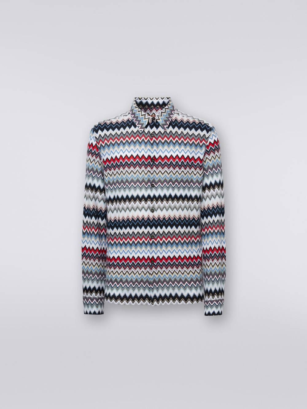 Missoni Camicia a maniche lunghe in cotone zig zag I Più Venduti