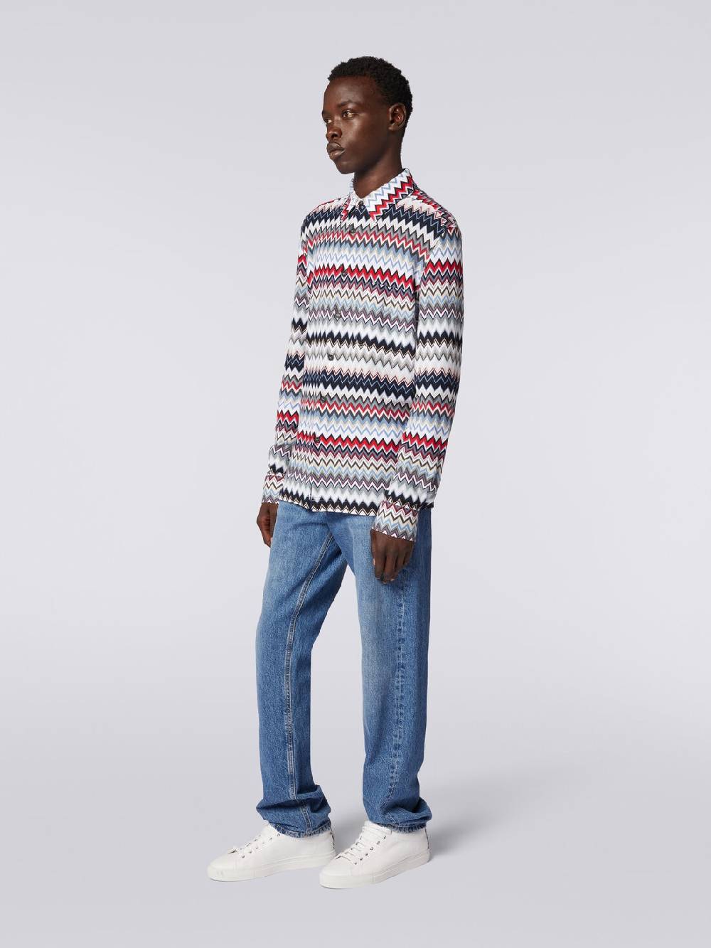 Missoni Camicia a maniche lunghe in cotone zig zag I Più Venduti