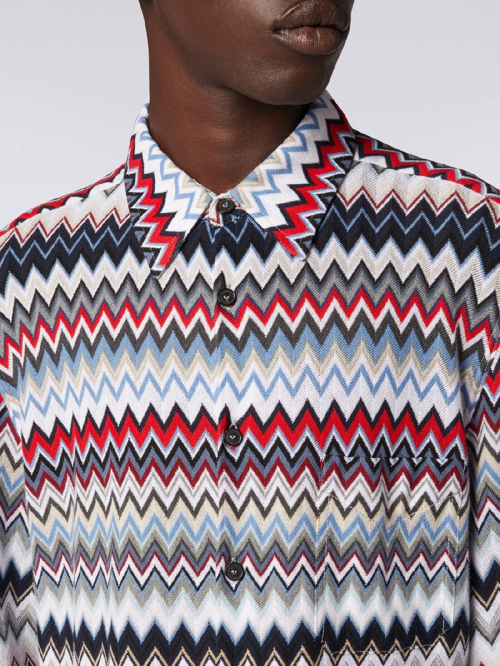 Missoni Camicia a maniche lunghe in cotone zig zag I Più Venduti