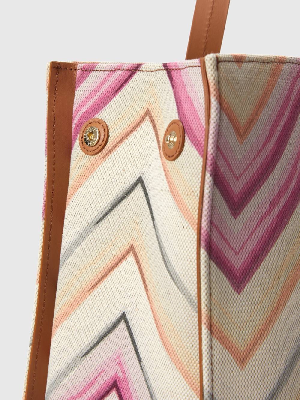 Missoni Tote bag in misto cotone con motivo chevron Moda