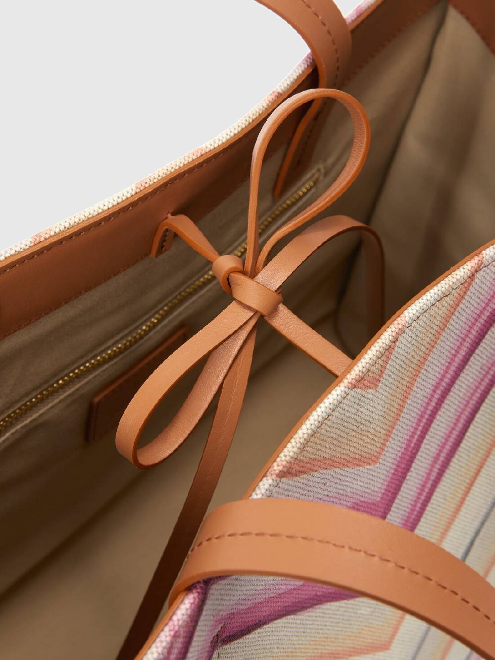 Missoni Tote bag in misto cotone con motivo chevron Moda