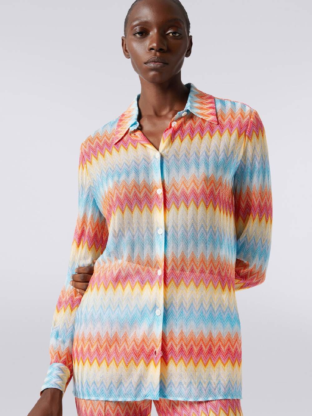 Missoni Camicia in maglia di viscosa chevron Qualità Garantita
