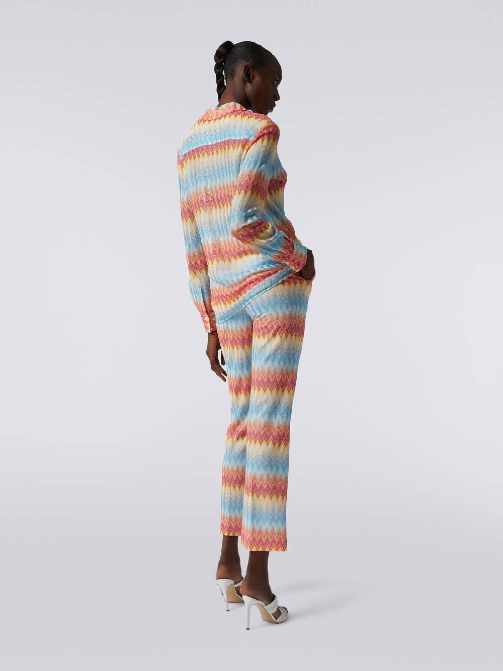 Missoni Pantaloni capri in viscosa chevron Negozi Online