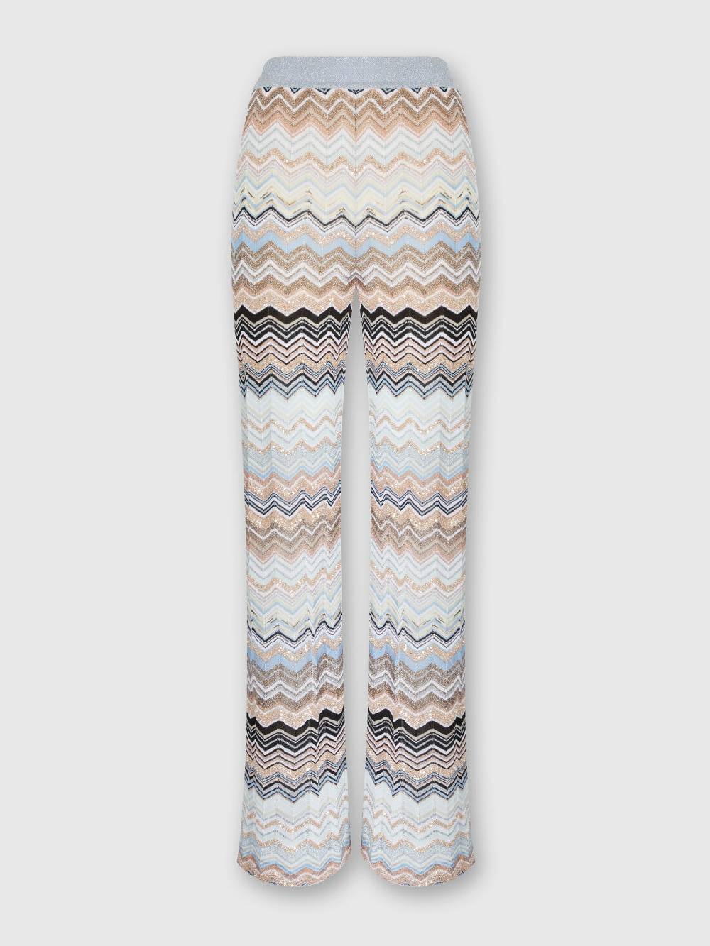 Missoni Pantaloni in maglia chevron lamé con paillettes Consegna Veloce