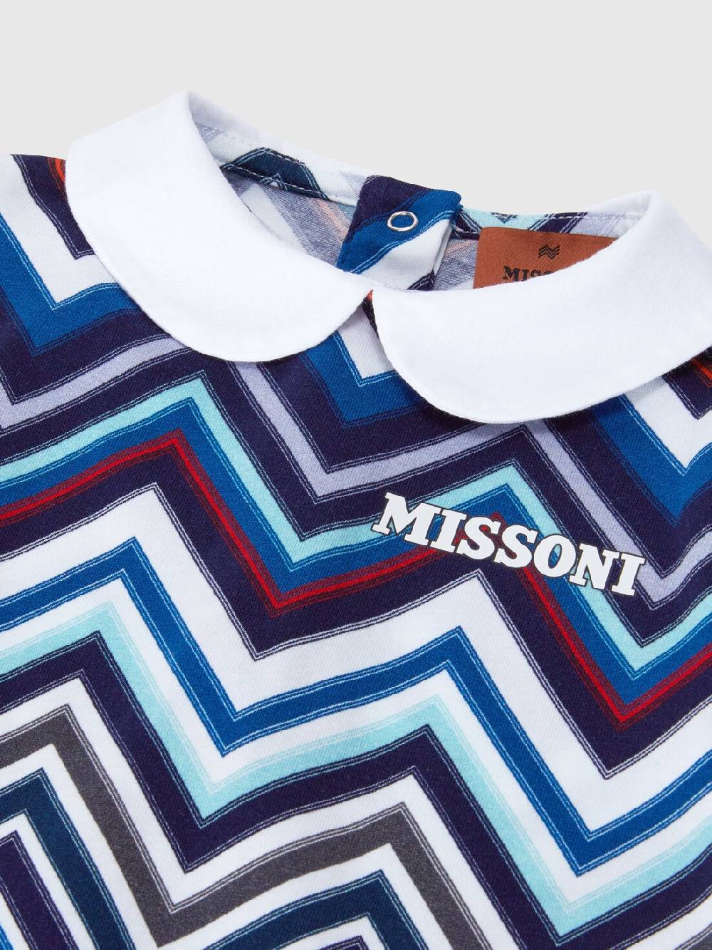 Missoni Set due pezzi con tutina e zuccotto in cotone chevron Presa