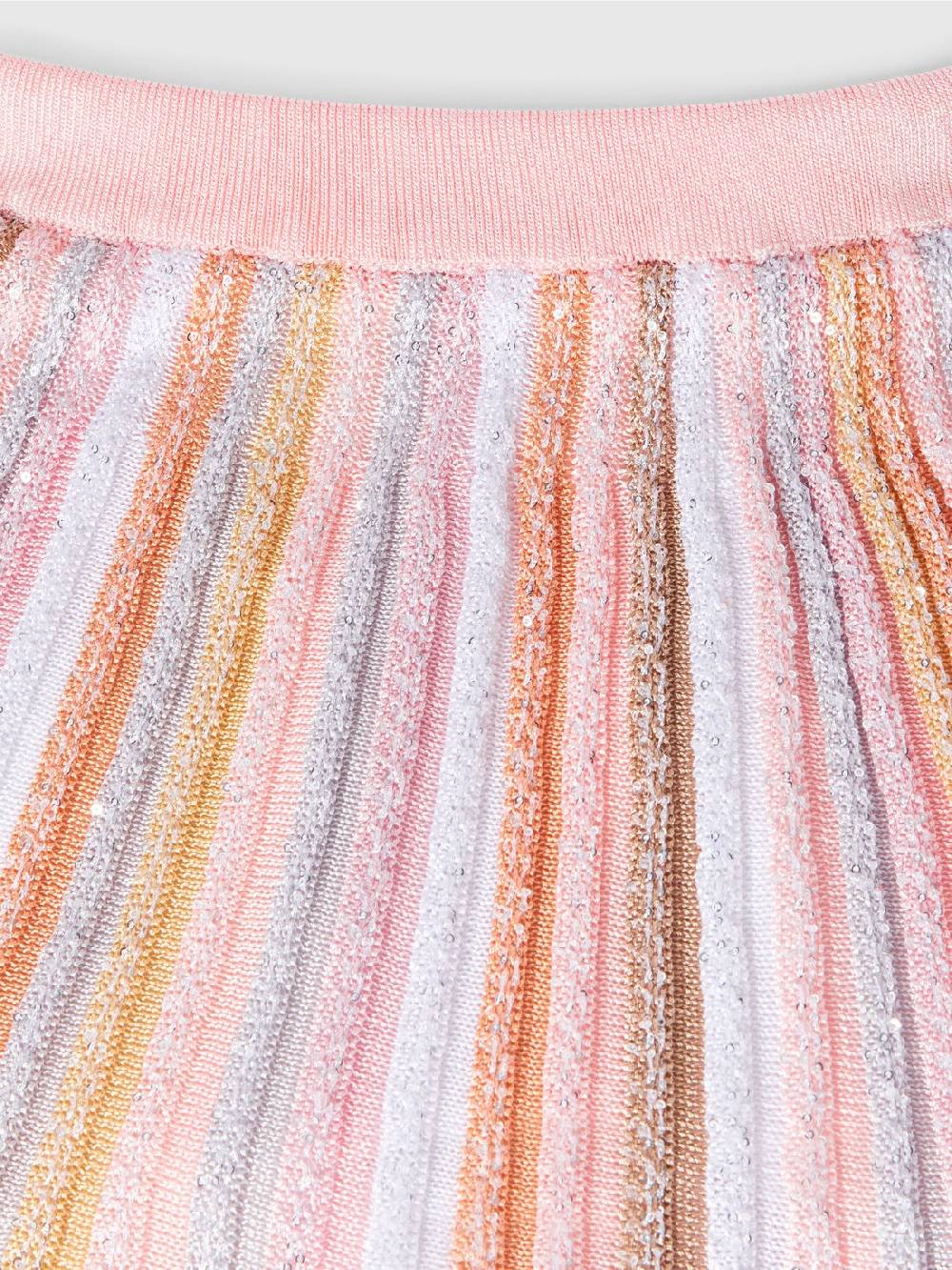 Missoni Gonna in maglia di viscosa plissée con elastico in vita Sconto