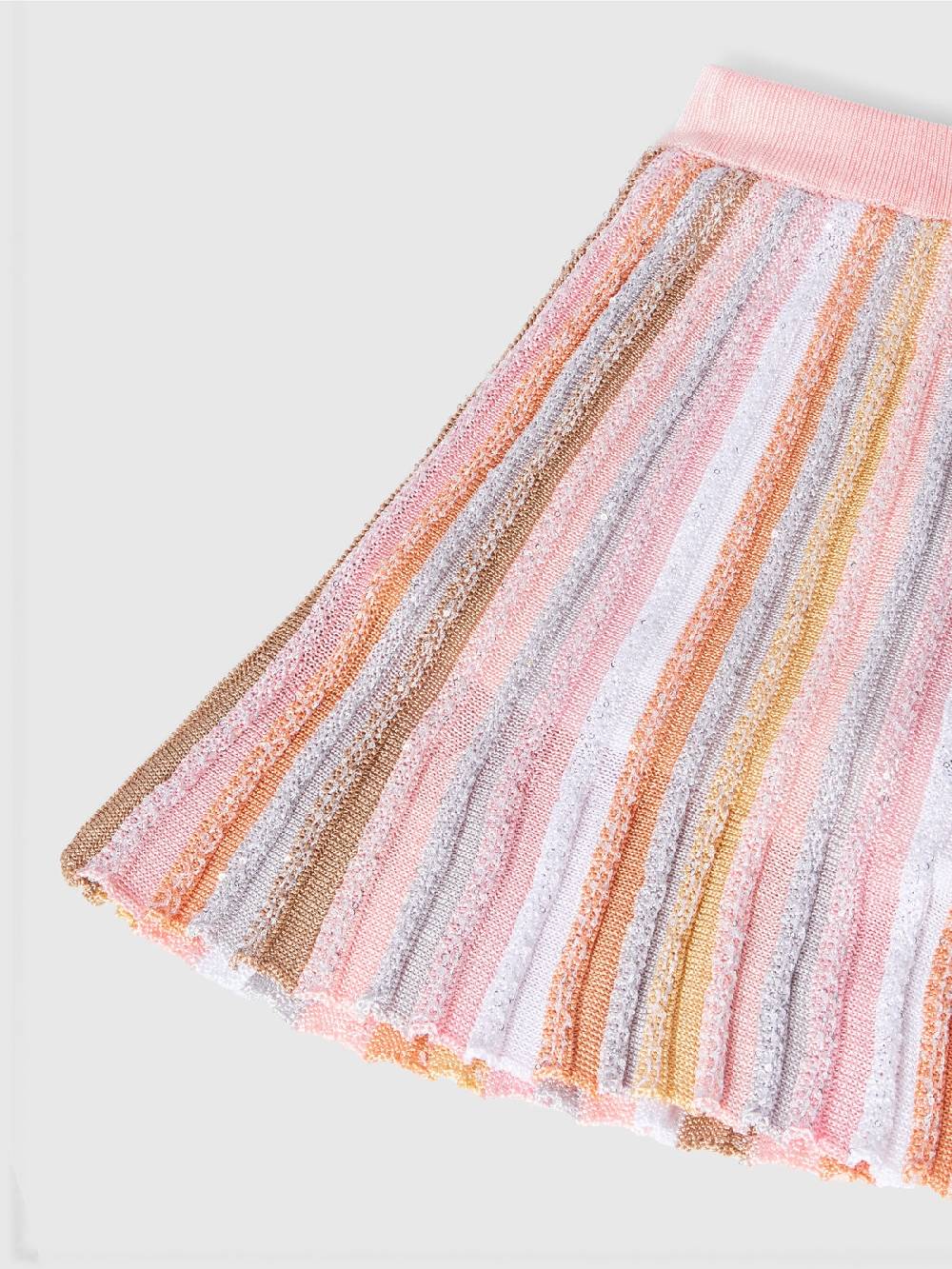Missoni Gonna in maglia di viscosa plissée con elastico in vita Sconto