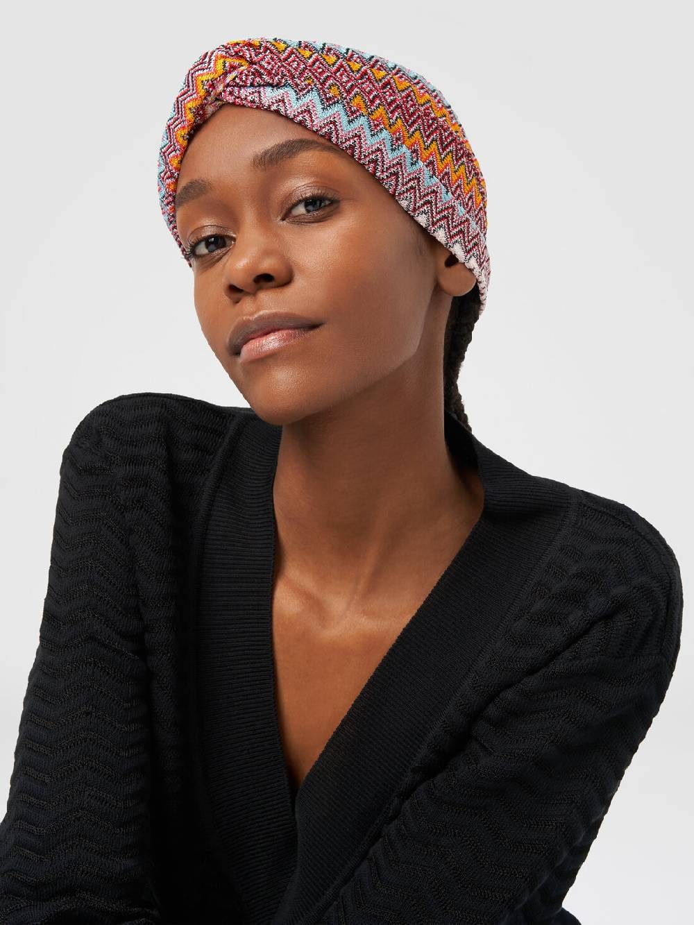 Missoni Fascia in viscosa con motivo chevron Vendita Calda