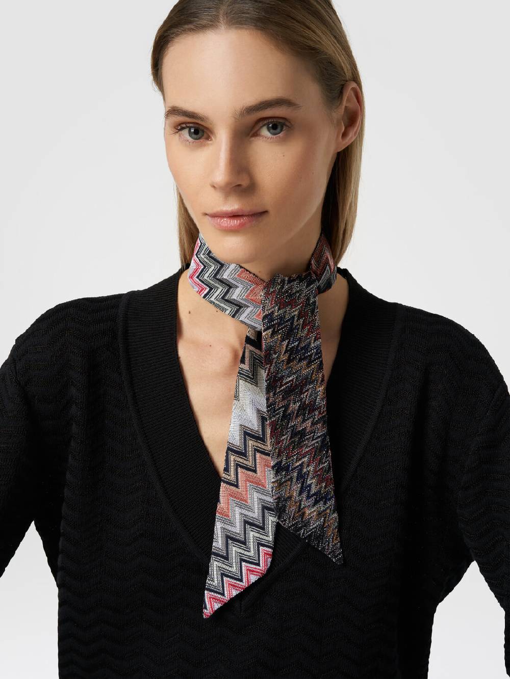 Missoni Foulard in cotone e viscosa zig zag I Più Venduti