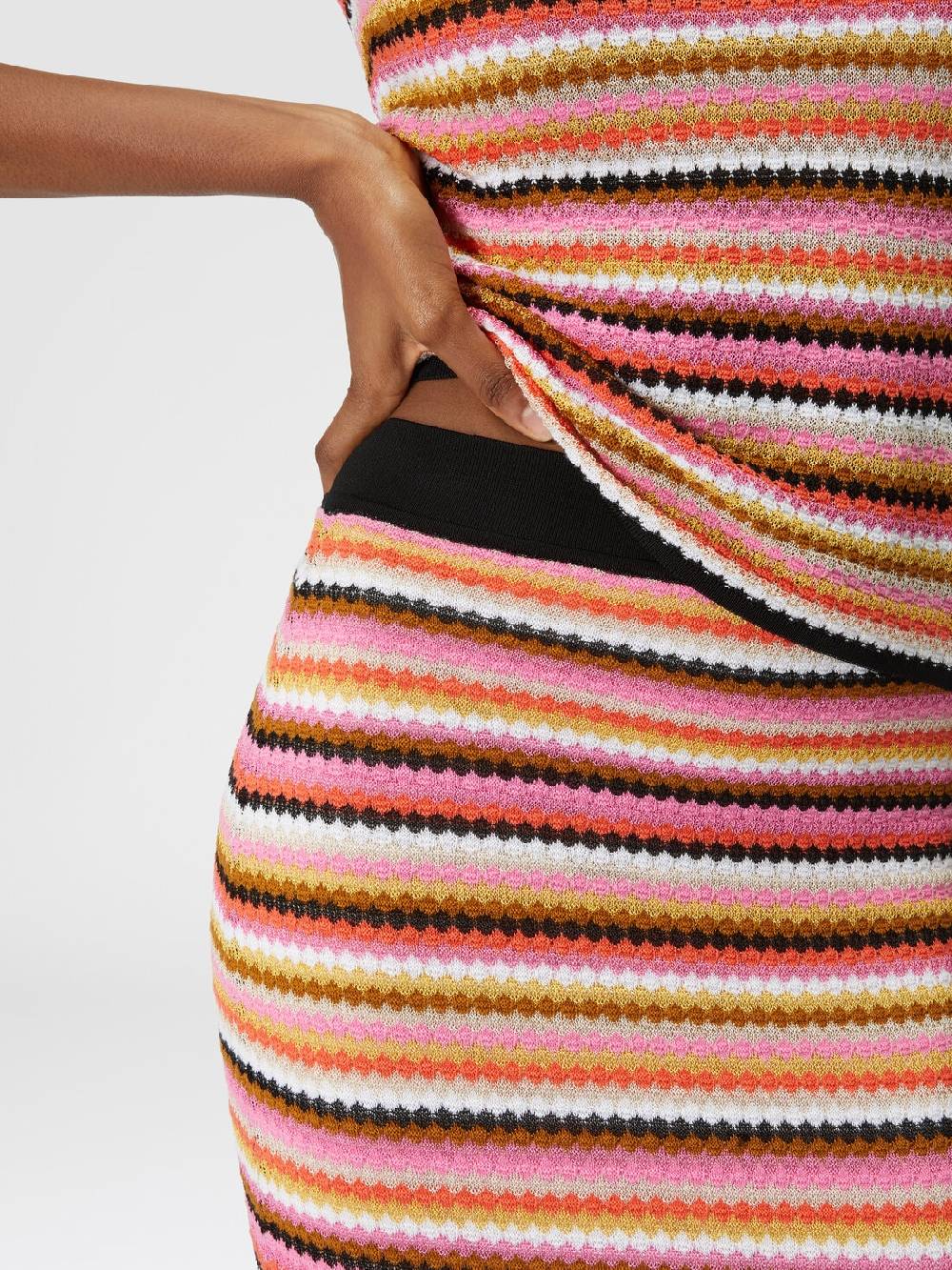 Missoni Gonna midi in cotone e viscosa zig zag Italy