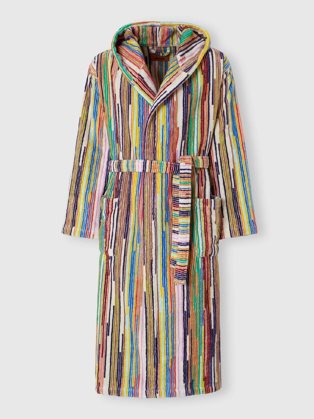 Missoni Accappatoio Melody in spugna di cotone a righe verticali Italia