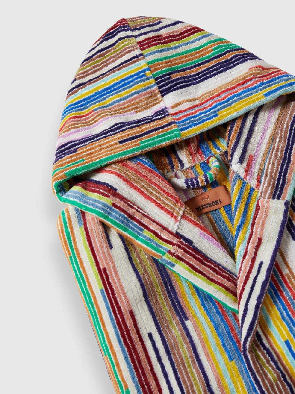 Missoni Accappatoio Melody in spugna di cotone a righe verticali Italia