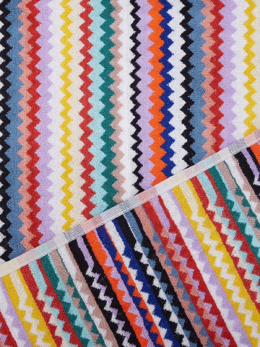 Missoni Set 5 pezzi di asciugamani da bagno Riverbero in spugna di cotone zig zag Qualità