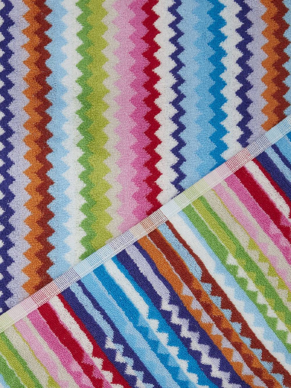 Missoni Telo da bagno 150x100 cm Riverbero in spugna di cotone zig zag Pezzi Unici