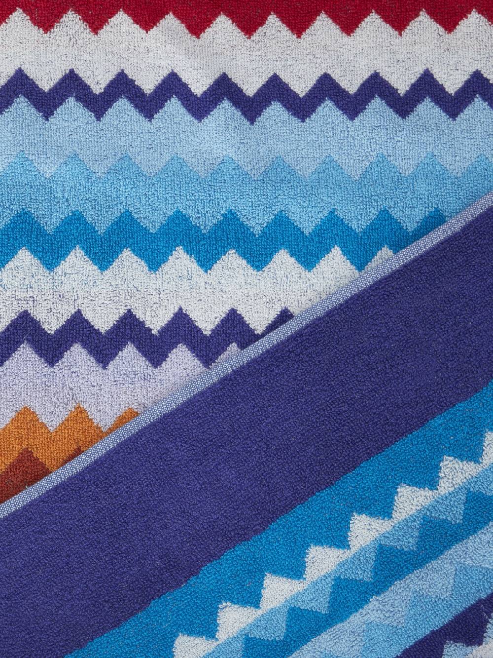 Missoni Telo mare 100x180 cm Riverbero in spugna di cotone zig zag Soddisfazione Garantita