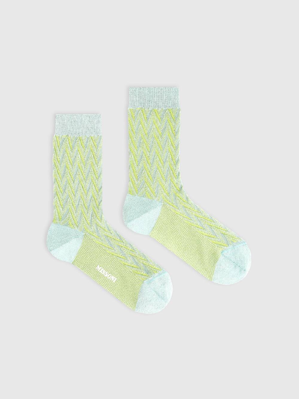 Missoni Calze in cotone e nylon chevron