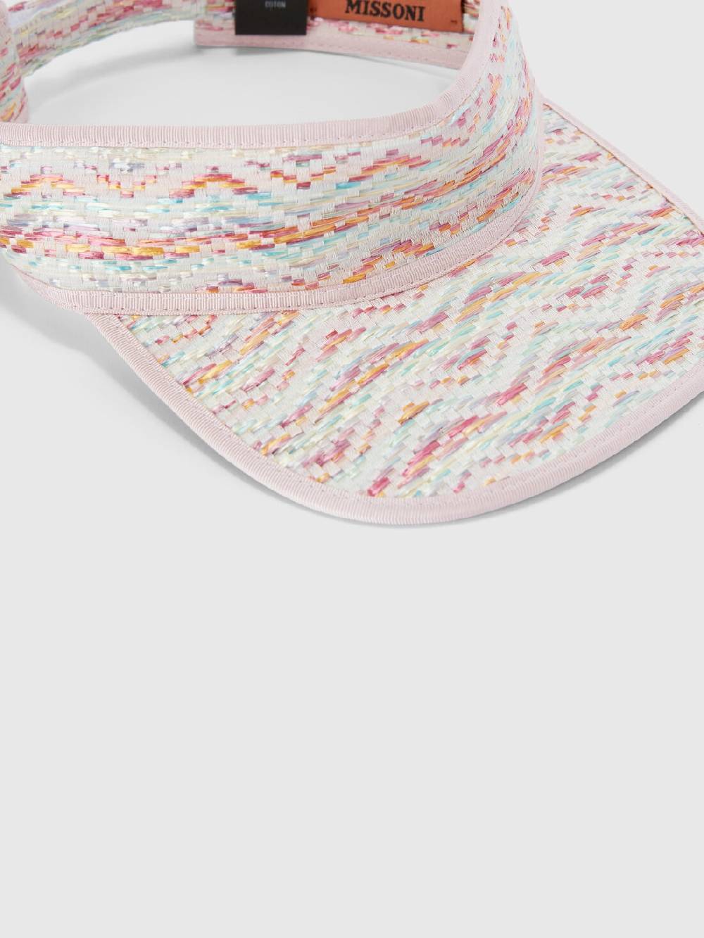 Missoni Cappello con visiera in viscosa e cotone chevron Promozione Limitata