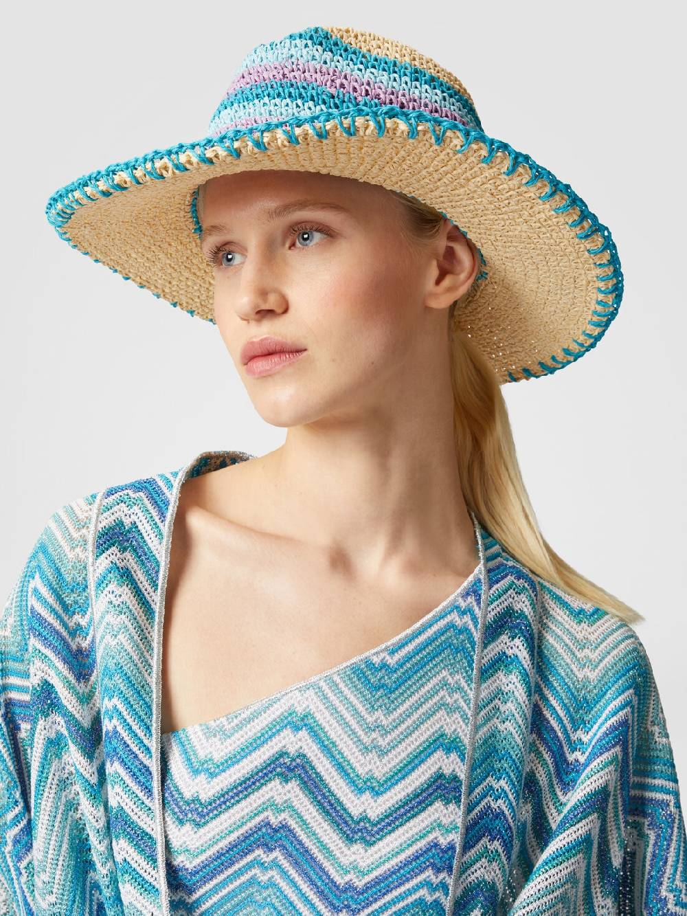 Missoni Cappello in nylon con lavorazione a uncinetto Offerte