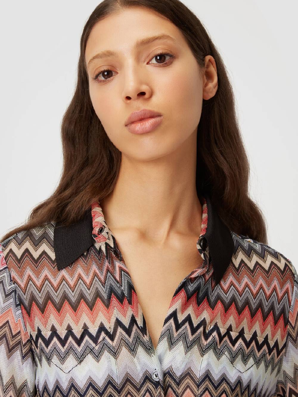 Missoni Camicia in cotone e viscosa zig zag Sottocosto