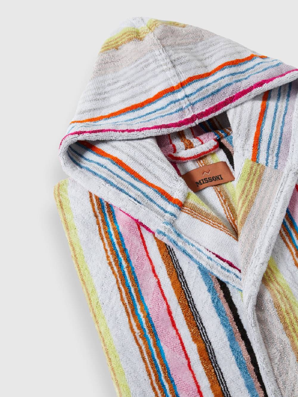Missoni Accappatoio Moonshadow in spugna di cotone con lurex Presa