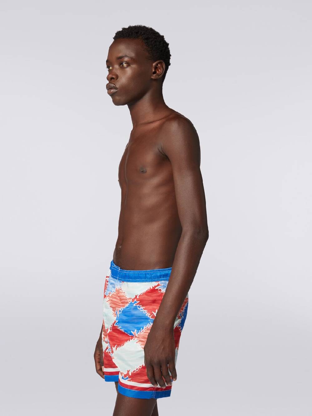 Missoni Boxer mare in nylon fiammato con logo Offerte