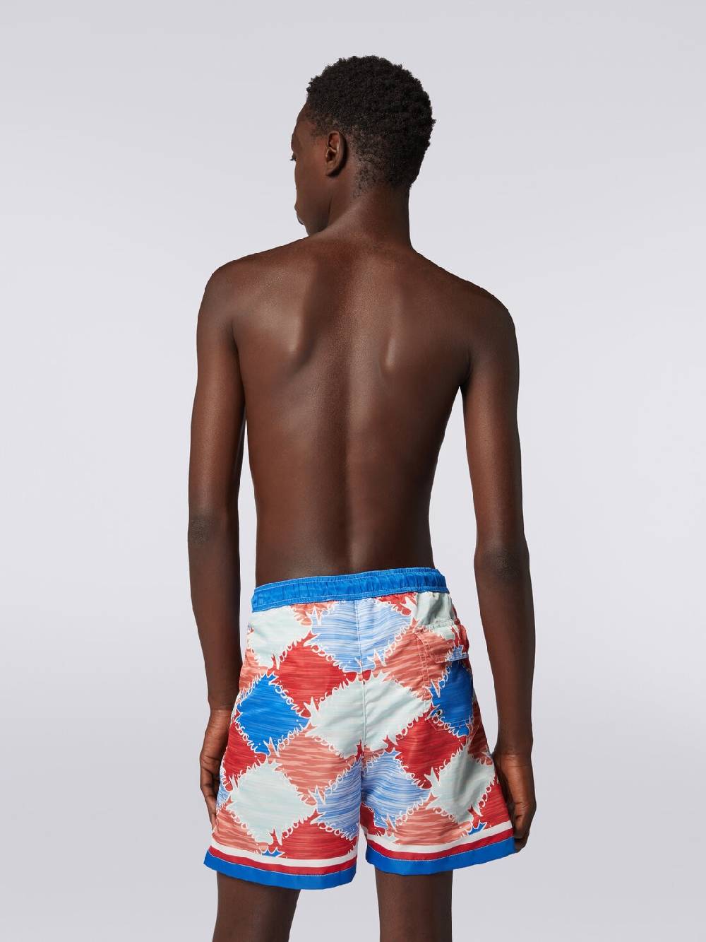 Missoni Boxer mare in nylon fiammato con logo Offerte