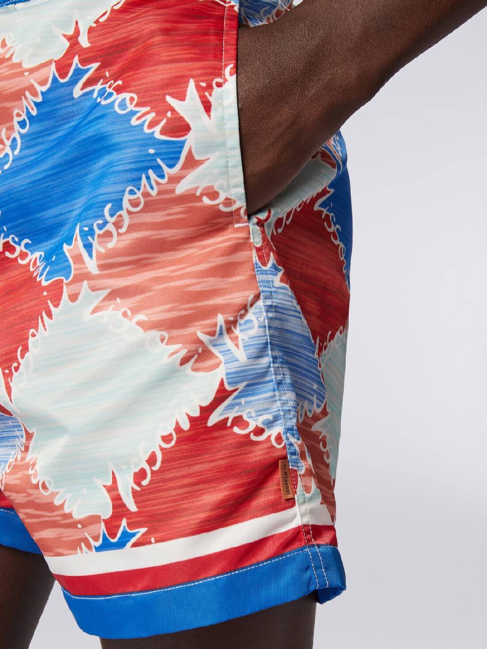 Missoni Boxer mare in nylon fiammato con logo Offerte