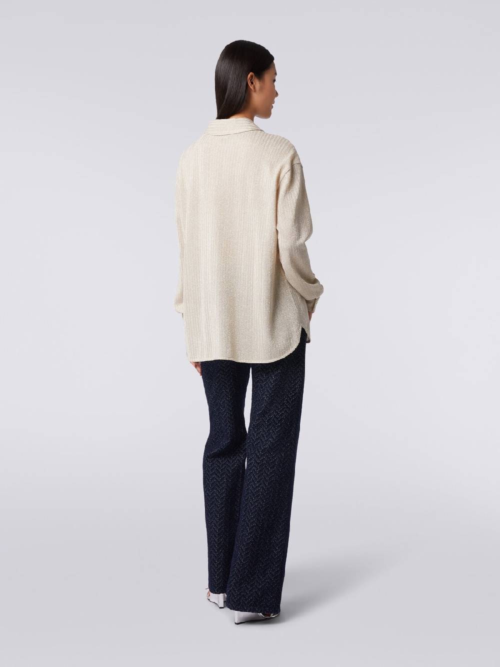 Missoni Camicia oversize in cotone e viscosa lamé Hotsell