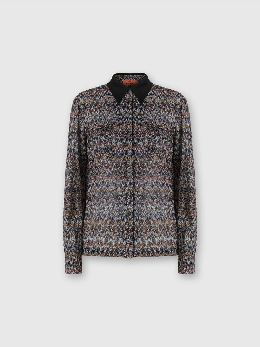 Missoni Camicia in misto viscosa lamé Vendita Economica