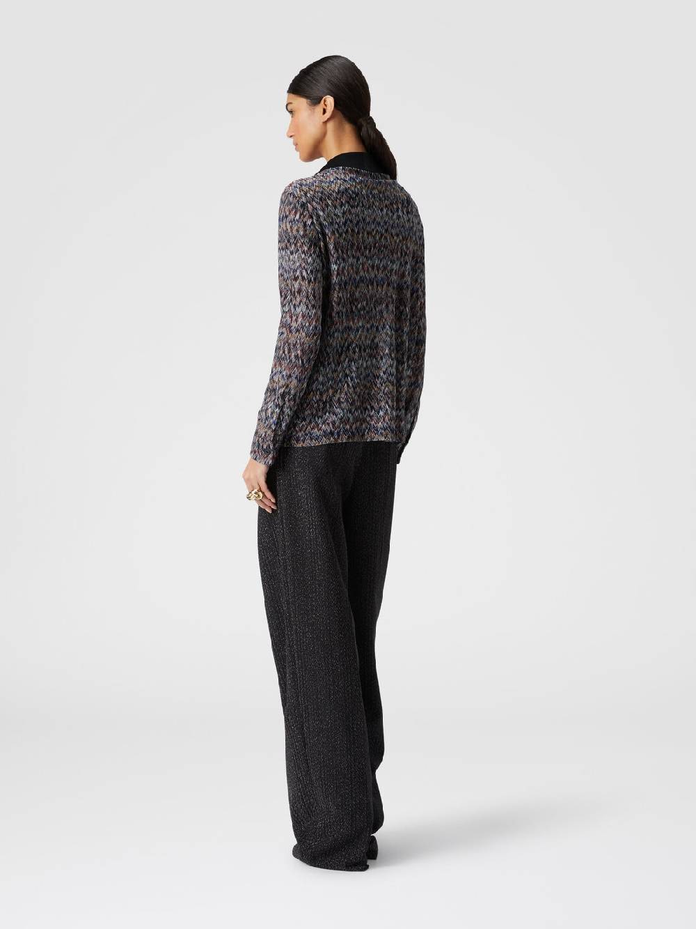 Missoni Camicia in misto viscosa lamé Vendita Economica