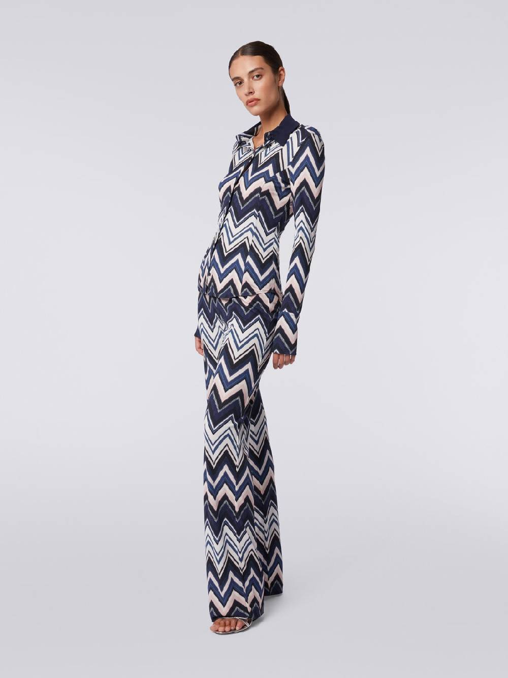 Missoni Camicia in viscosa con stampa zig zag I Più Venduti