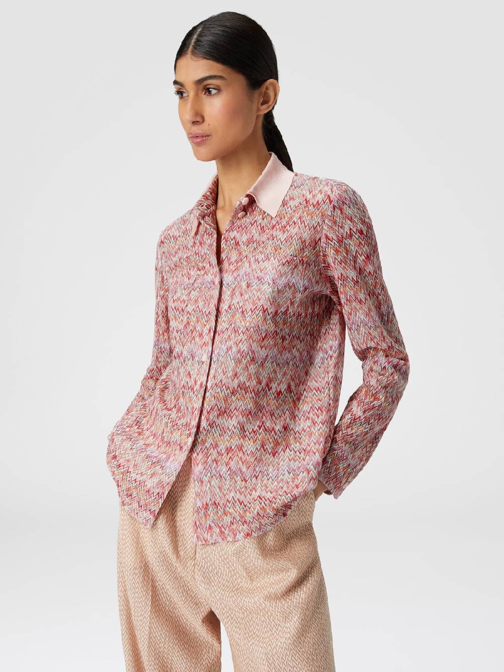 Missoni Camicia in misto viscosa lamé Vendite Flash